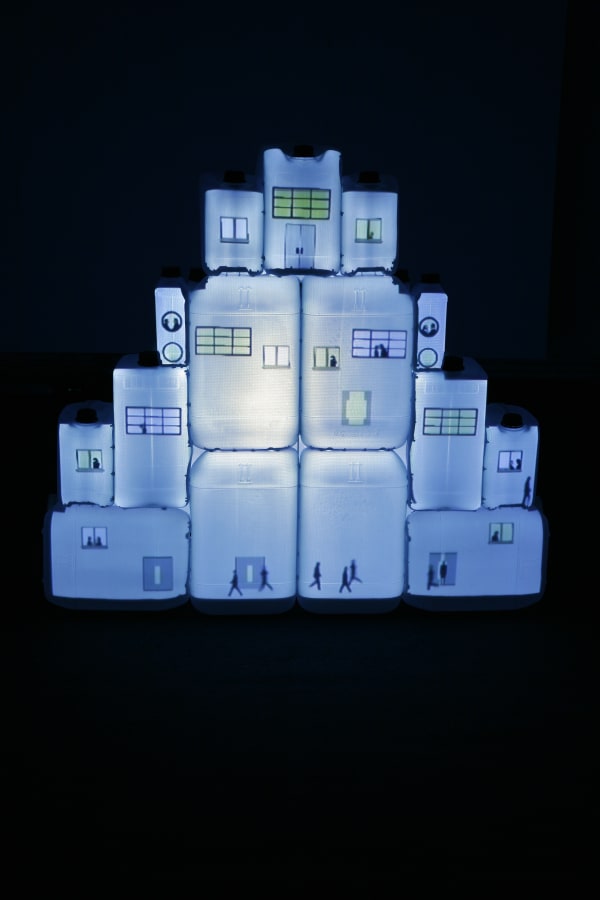 Samuel Rousseau 'Recent works': installation view / Aeroplastics @ Rue Blanche str., 2008 / ph. V. Everarts