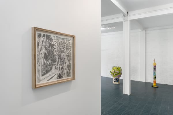 Installation view: Florentine & Alexandre LAMARCHE-OVIZE. 'Hyacinthe' Aeroplastics @ WASHINGTON186, Brussels, 2018. Ph: HV Studio.