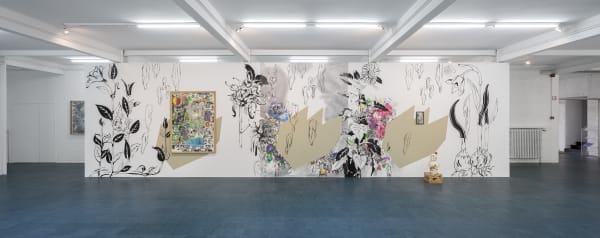 Installation view: Florentine & Alexandre LAMARCHE-OVIZE. 'Hyacinthe' Aeroplastics @ WASHINGTON186, Brussels, 2018. Ph: HV Studio.