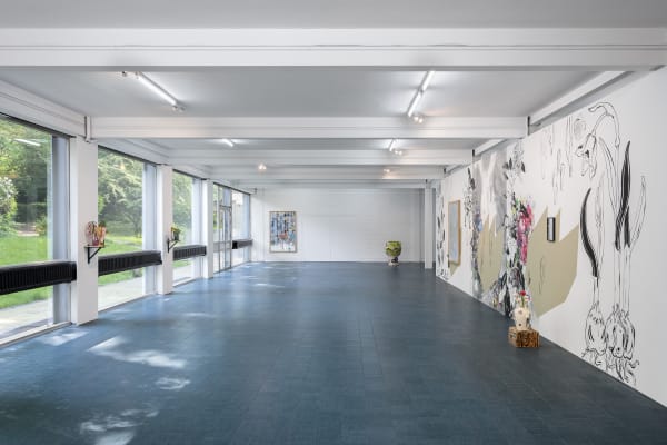 Installation view: Florentine & Alexandre LAMARCHE-OVIZE. 'Hyacinthe' Aeroplastics @ WASHINGTON186, Brussels, 2018. Ph: HV Studio.
