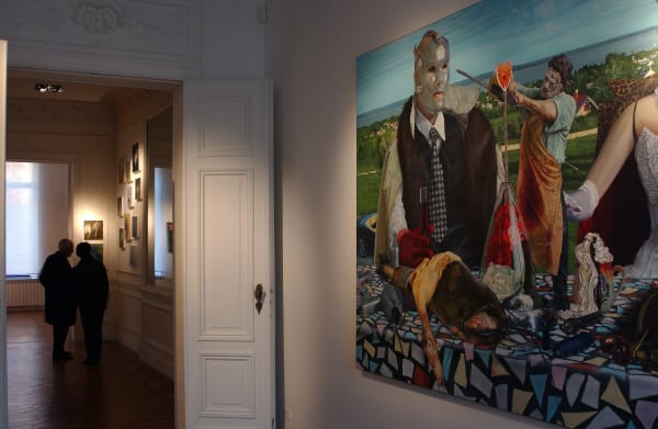 Playtime : exhibition view / Aeroplastics, Rue Blanche str., Brussels, 2005. Ph: Vincent Everarts / work by István Nyári