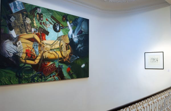 Playtime : exhibition view / Aeroplastics, Rue Blanche str., Brussels, 2005. Ph: Vincent Everarts / from left to right, works by István Nyári and Jimi Dams