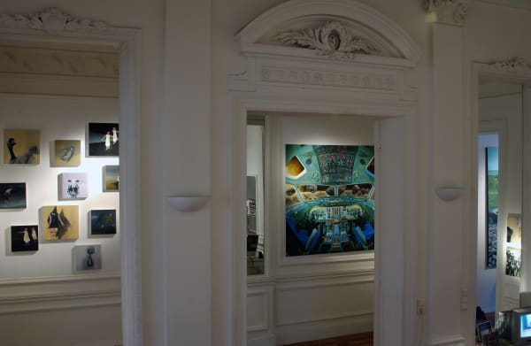 Playtime : exhibition view / Aeroplastics, Rue Blanche str., Brussels, 2005. Ph: Vincent Everarts / from left to right, works by M-H vander Eecken and G-Brecht
