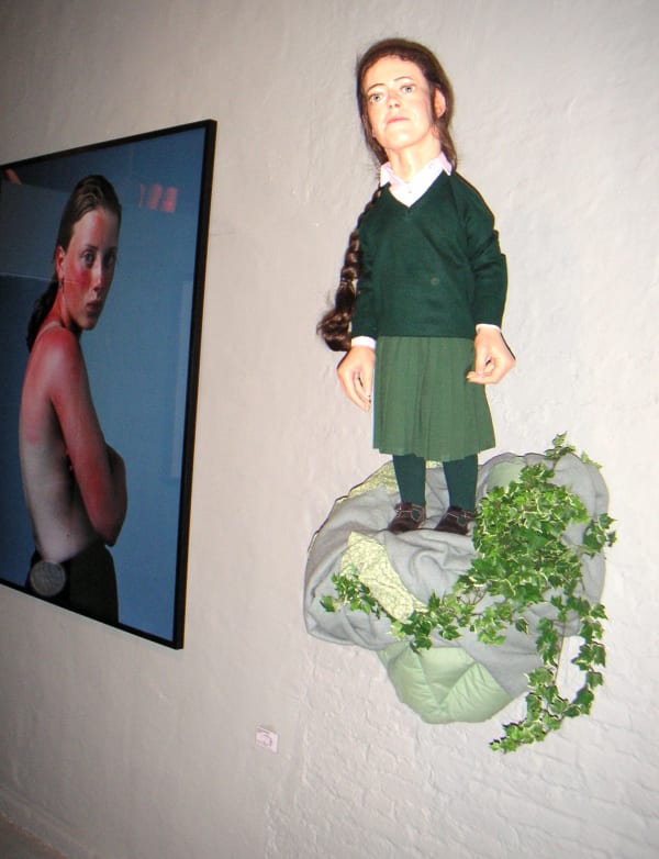 Boost in the Shell - The Pursued: exhibition view at De Bond, Bruges, 2005. Works by Hendrik Kerstens and Jemima & Dolly Brown.
