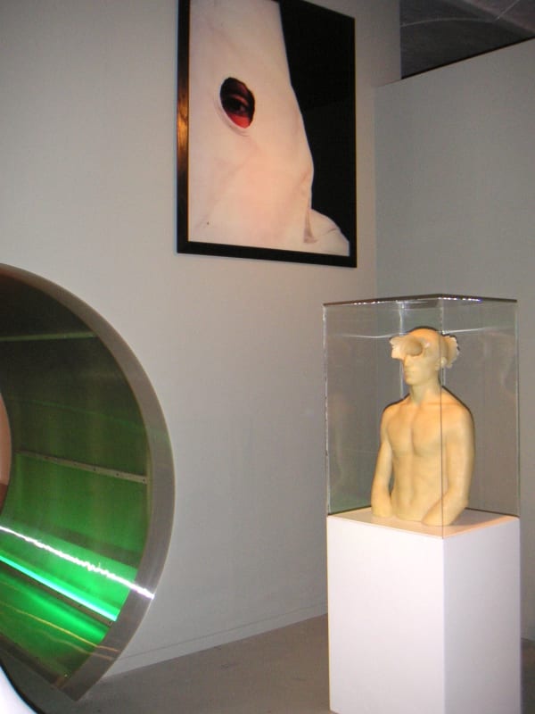 Boost in the Shell - The Pursued: exhibition view at De Bond, Bruges, 2005.