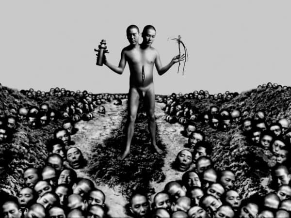 Chen Chieh-Jen, The Image of Identical Twins, 1998, BW photograph / aluminium/ diasec, 208 x 260 cm Courtesy galerie Alain le Gaillard