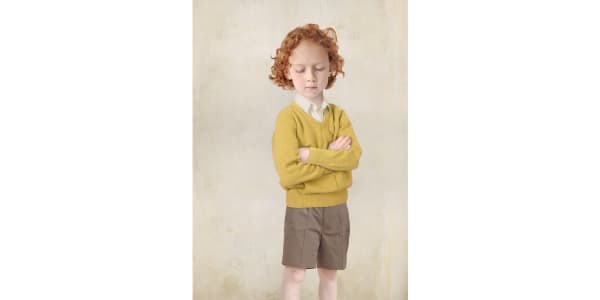 Loretta Lux, Boy in yellow jumper, 2004, Ilfochromeprint/wooden frame, edition 7 - 66 x 51 cm Courtesy Torch Gallery, Amsterdam