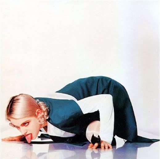 Inez van Lamsweerde, Lick, 1989, Cibachrome print, 50 x 50 cm Courtesy Bruno Moulinasse collection, Brussels