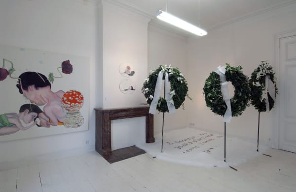 After Nature: exhibition view / Aeroplastics, Rue Blanche str, 2007 / from left to right, works by Leopold RABUS