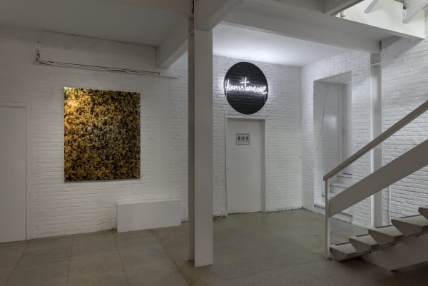 installation view with Carlos Aires' Sweet Dreams (Are Made of This) show Ph: HV studio. Aeroplastics @ WASHINGTON186 / The Chapel, 2018