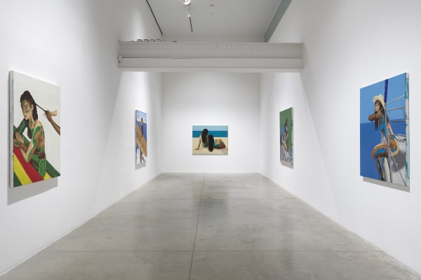 Rugiyatou Jallow: And Her Eyes Were Held by the Sun. albertz benda, New York. October 19 - November 22, 2023. Photo by Thomas Müller.