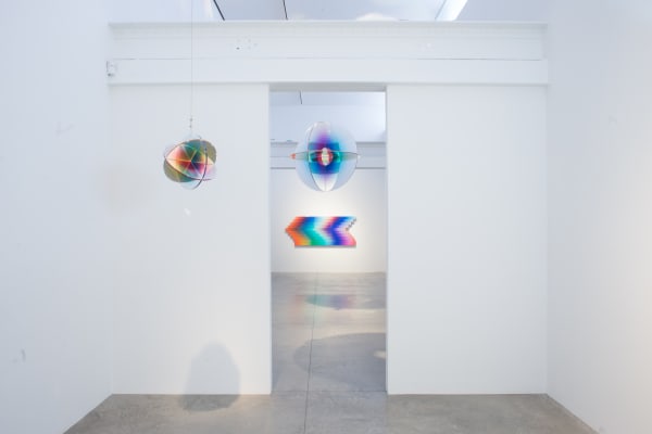 Felipe Pantone: CONTACTLESS. albertz benda, New York. July 16 - August 28, 2020. Photo: Casey Kelbaugh.