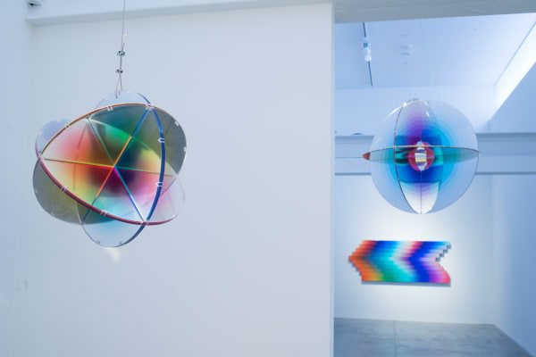 Felipe Pantone: CONTACTLESS. albertz benda, New York. July 16 - August 28, 2020. Photo: Casey Kelbaugh.