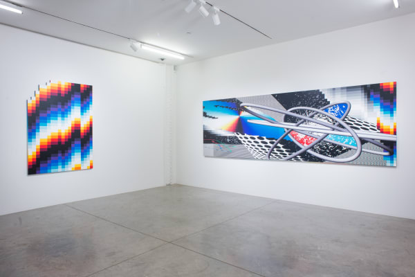 Felipe Pantone: CONTACTLESS. albertz benda, New York. July 16 - August 28, 2020. Photo: Casey Kelbaugh.