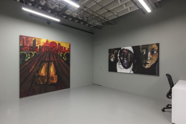 Rainer Fetting: Taxis, Monsters and the Good Old Sea (installation view). albertz benda, new york