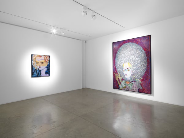 Del Kathryn Barton: r u a bunny? (installation view). albertz benda, New York. Photo by Chris Burke Studio
