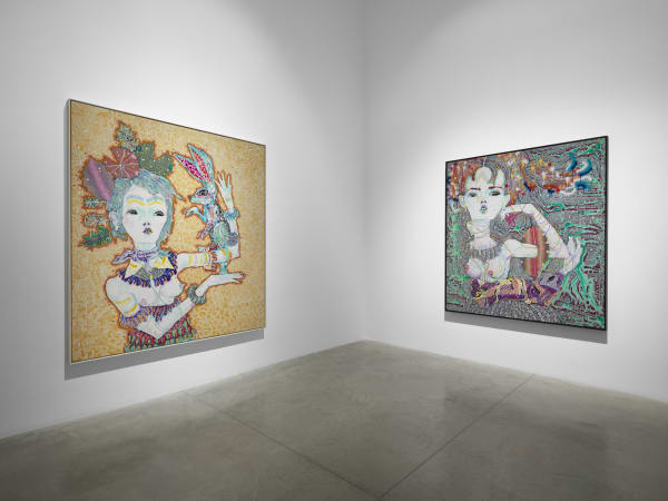 Del Kathryn Barton: r u a bunny? (installation view). albertz benda, New York. Photo by Chris Burke Studio