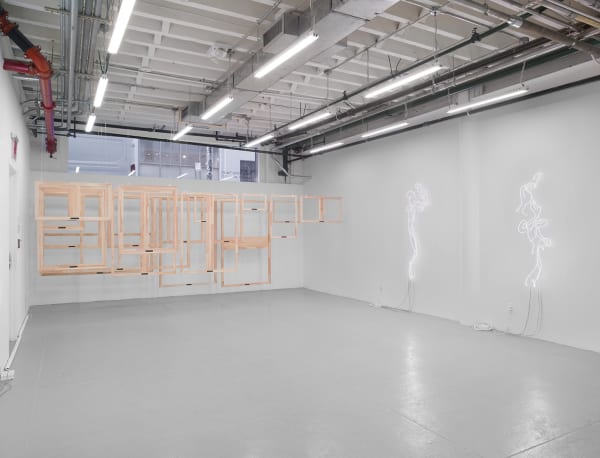 Fiete Stolte: Transit. Installation view. albertz benda, new york. Photo by Christopher Burke Studio