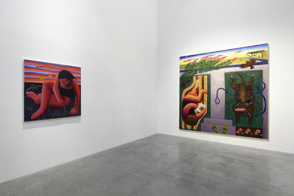 Natalie Wadlington: Front Yards, Back Yards. September 9 - October 8th, 2022. albertz benda, New York. Photo: Thomas Mueller