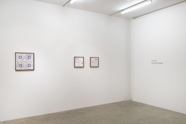 Saj Issa: Exposed Remains. January 5 - February 4, 2023. albertz benda, New York. Photo: Adam Reich.