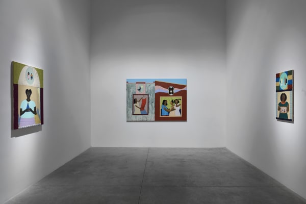 Larissa de Souza: Parades Que Contam Histórias. February 9 - March 18, 2023. albertz benda, New York. Photo by Thomas Muller.