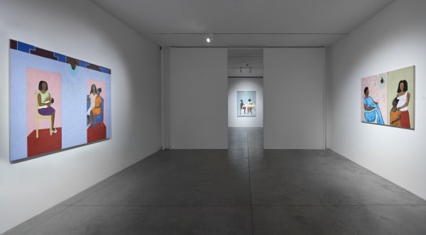 Larissa de Souza: Parades Que Contam Histórias. February 9 - March 18, 2023. albertz benda, New York. Photo by Thomas Muller.