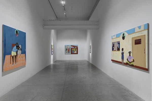 Larissa de Souza: Parades Que Contam Histórias. February 9 - March 18, 2023. albertz benda, New York. Photo by Thomas Muller.