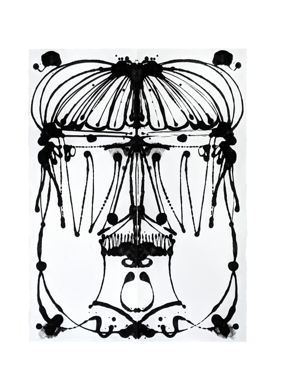 Timothy Curtis, Inkblot Face No. 228 (New York City), 2021