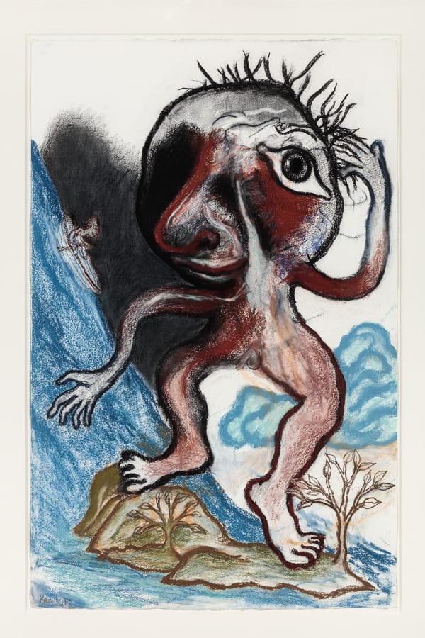 The Estate of Ken Kiff, Man on Island with Gentle Cloud, 1990