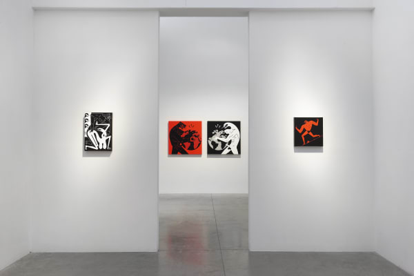 "Cleon Peterson: Mr. Sinister," albertz benda, NY, March 3-April 2, 2022. Photo by Thomas Mueller.