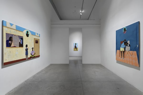 Larissa de Souza, installation view of “Paredes Que Contam Histórias” at Albertz Benda, New York, 2023. Photo by Thomas Muller. Courtesy of Albertz Benda.