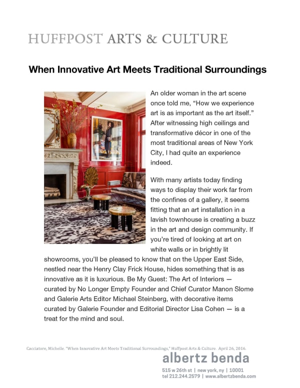 When Innovative Art Meets Traditional Surroundings