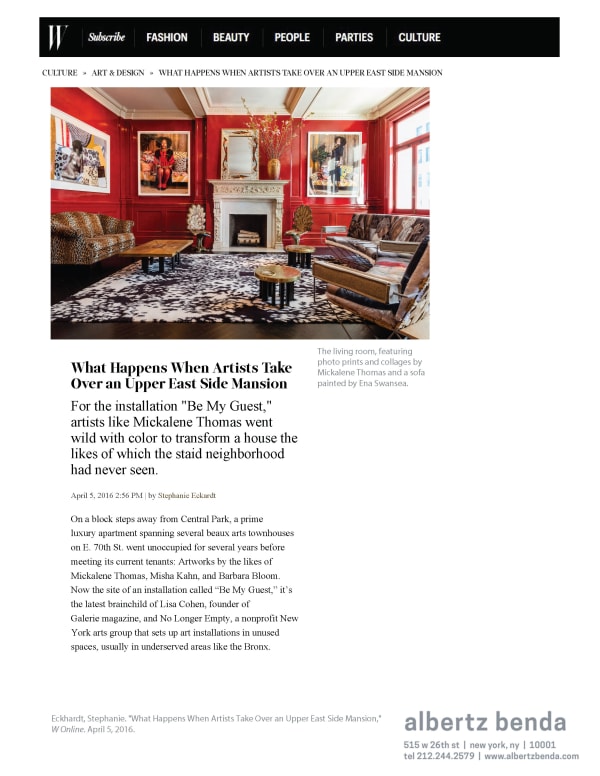 What Happens When Artists Take Over an Upper East Side Mansion