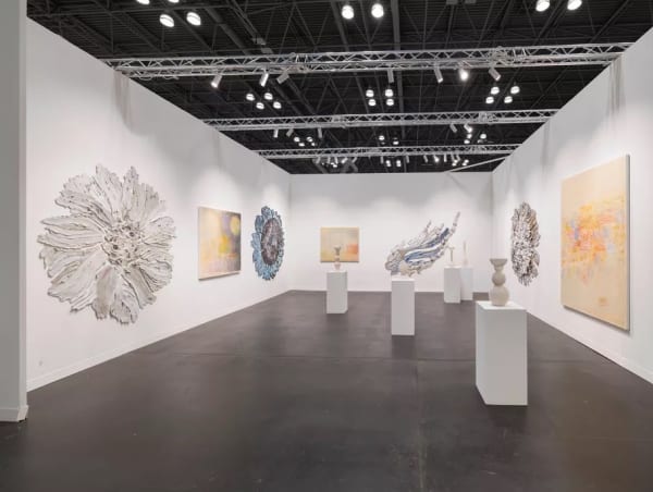 Installation view of Albertz Benda’s booth at The Armory Show, 2025. Courtesy of Albertz Benda.