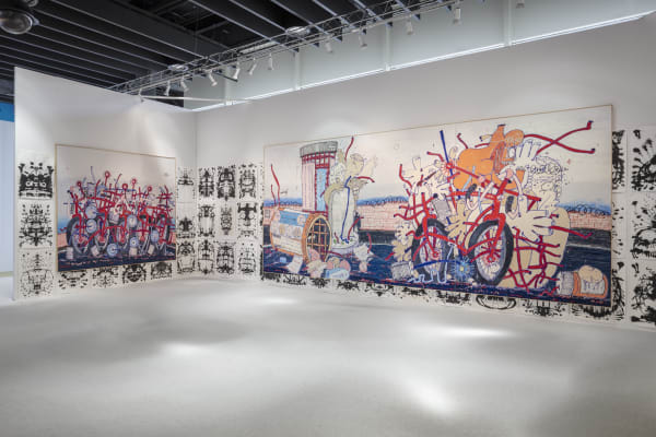 Installation view: Timothy Curtis, The Armory Show, New York. March 4-8, 2020