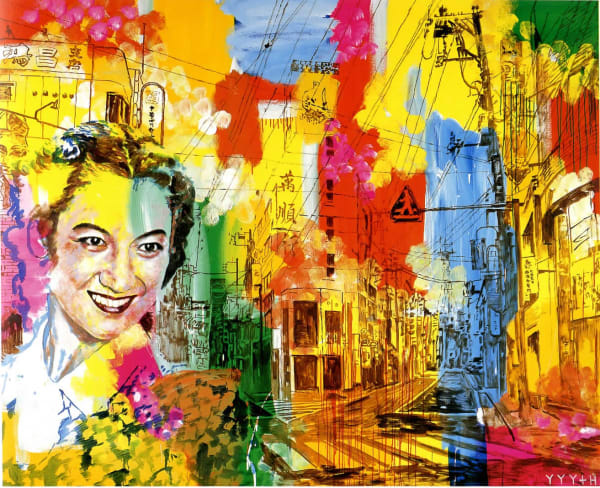 Tadanori Yokoo [Japanese, b. 1936], See You Again, 2002, Painting on canvas, 71.57 x 89.49 inches, 181.8 x 227.3 cm