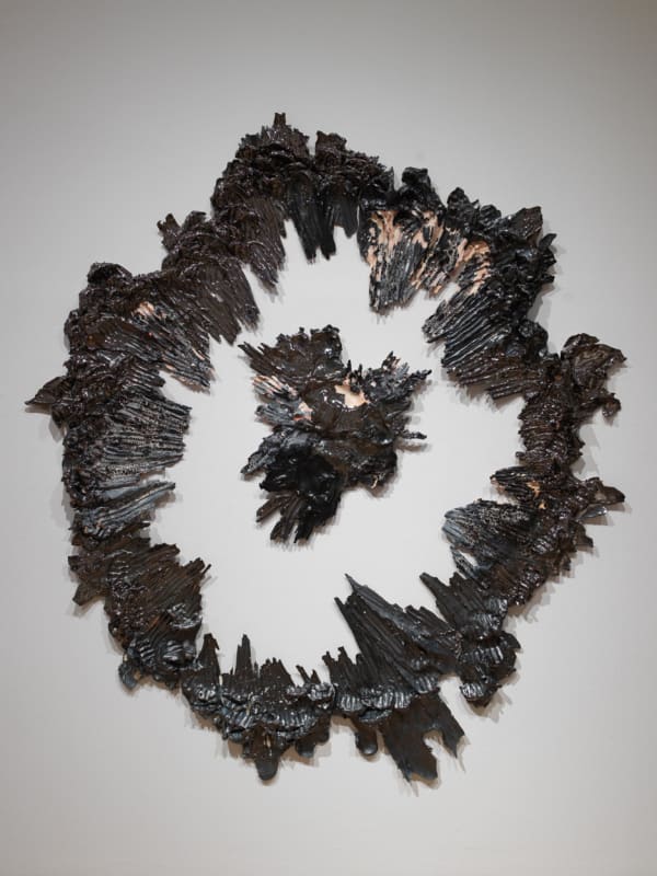 Brie Ruais (b. 1982), Scraped Away From Center, 130 lbs (Night), 2018