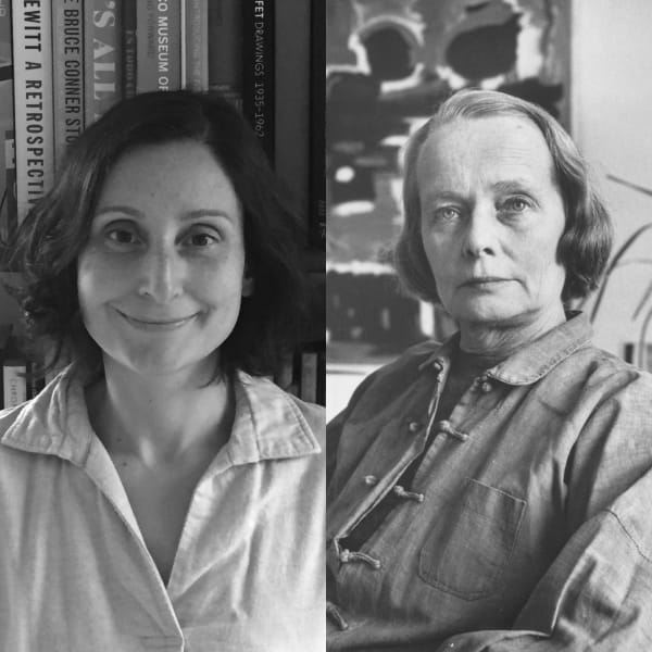 Left: Rachel Federman; Right: Betty Parsons, 1963. Photo: Alexander Liberman