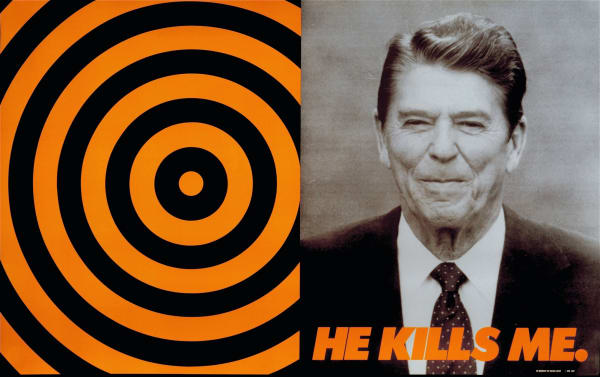 Donald Moffett He Kills Me, 1987 Offset lithograph Collection of The Metropolitan Museum of Art