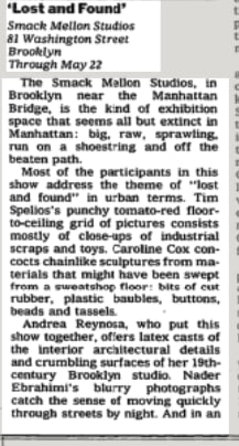 ART IN REVIEW, The New York Times