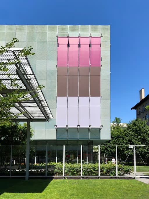 Steve Locke’s “Three Deliberate Grays for Freddie (A Memorial for Freddie Gray)” was displayed on the side of the Isabella Stewart Gardner Museum in Boston. (Isabella Stewart Gardner Museum, Boston, MA , 2018)