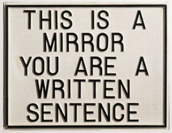 In 1966 Luis Camnitzer made what he considers his first Conceptual piece. His selected words aim to convey a pointed visual message. Credit: Peter Schälchli, Zürich