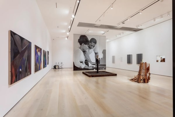 In the exhibition, nineteen artists respond to Coltrane’s legacy with works that echo her spiritual and sonic experimentation. Photo: Joshua White