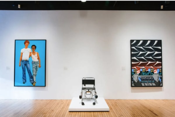 Installation view of “Art After Stonewall, 1969–1989,” 2019, at the Grey Art Gallery, New York.