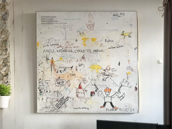 Collective kids painting, 1973, Bratislava.