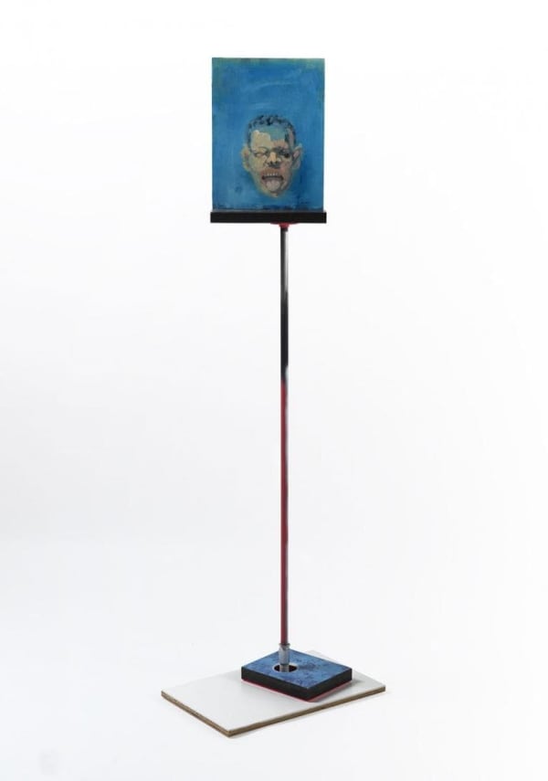 Steve Locke, "There Is No One Left to Blame," 2005–13, mixed media, 70 1/2 x 30 x 22″.