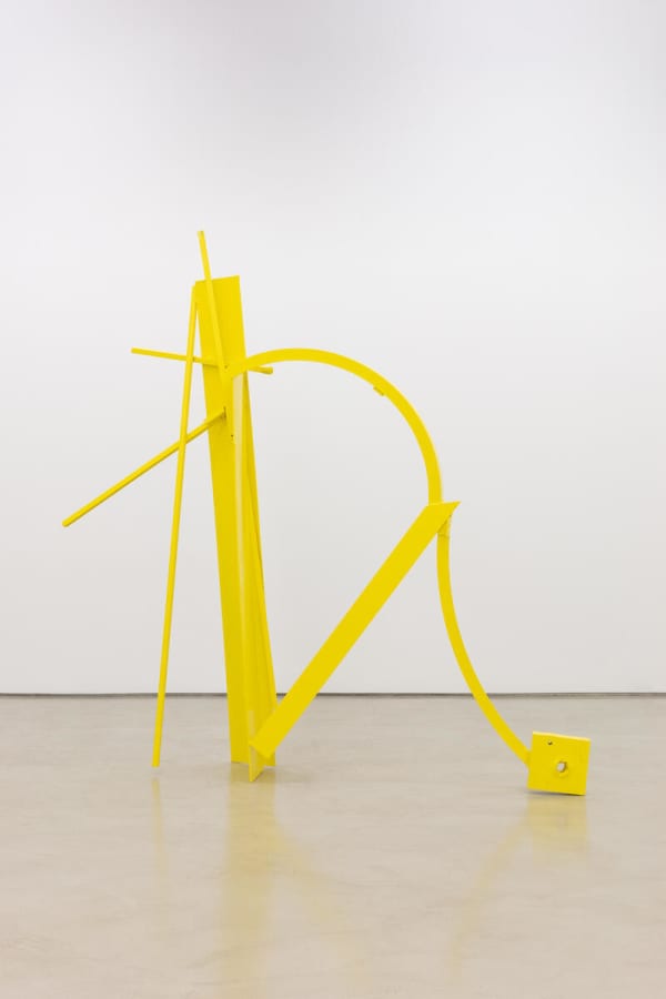 Melvin Edwards, "Mozambique," ca. 1974. Welded steel and powder coating. 92 x 71 x 16 1/2 inches (233.68 x 180.34 x 41.91 cm). Courtesy Alexander Gray Associates, New York; Stephen Friedman Gallery, London © 2022 Melvin Edwards / Artists Rights Society (ARS), New York