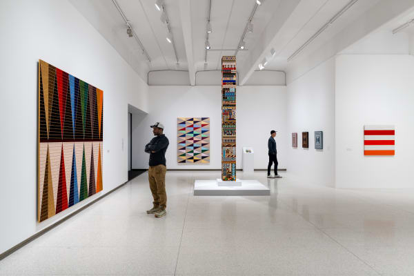 Dyani White Hawk: Love Language, October 18, 2025 – February 15, 2026, Galleries 1, 2, 3. Photo by Eric Mueller, courtesy Walker Art Center, Minneapolis.