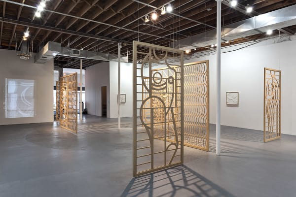 Ruby Sky Stiler, Sun Breaker, 2015. Installation view at Locust Projects, Miami. Photo Credit: Zack Balber with Ginger Photography Inc.