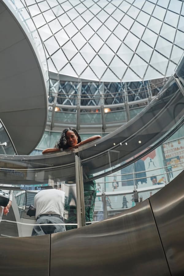 A new audio-based public art project in the New York City subway that engages commuters, by a conceptual artist, Chloë Bass. Credit: Elliott Jerome Brown Jr. for The New York Times